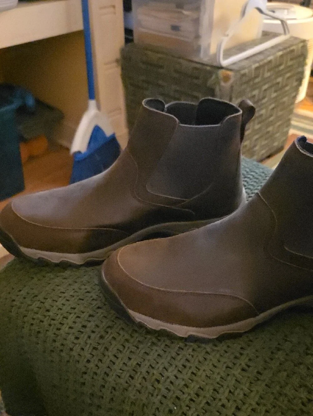 Men's Wild Boar Leather Pull-On Boots Duluth Trading